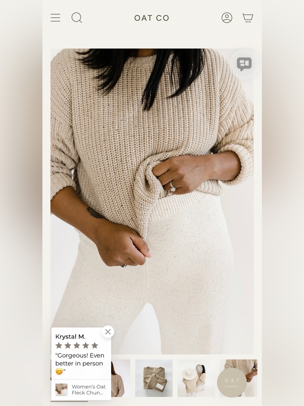 Cozy Beige Crewneck Sweater